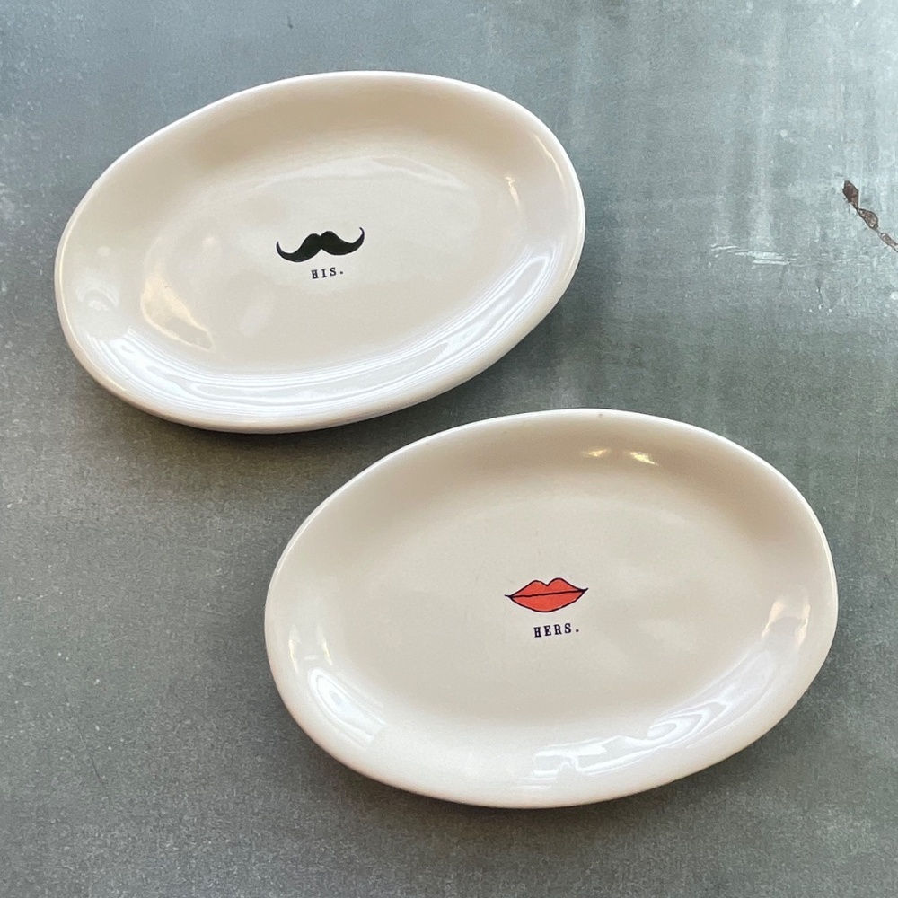 Rae Dunn Snack Plates His Hers Wedding